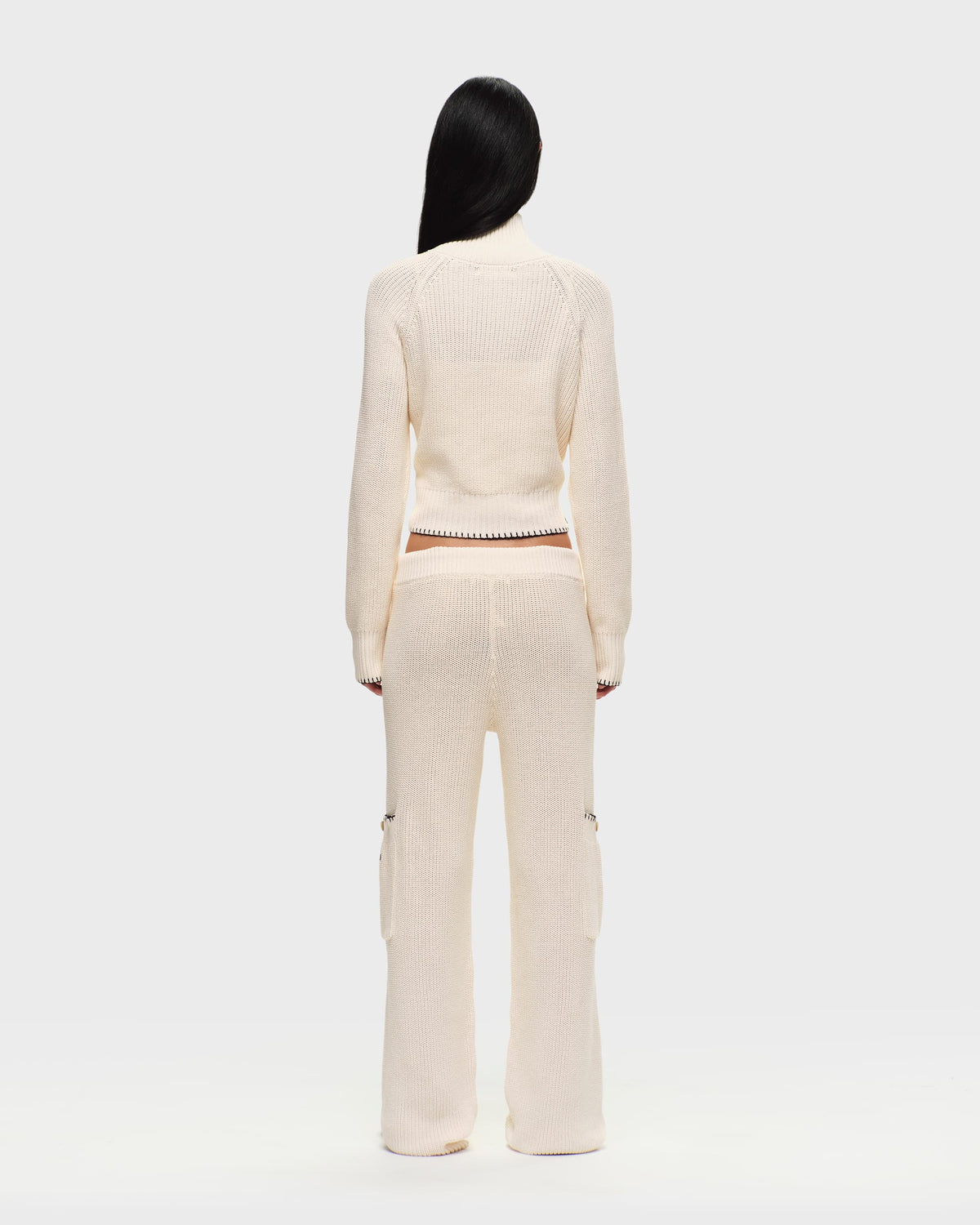 Washed Knit Cargo Pant