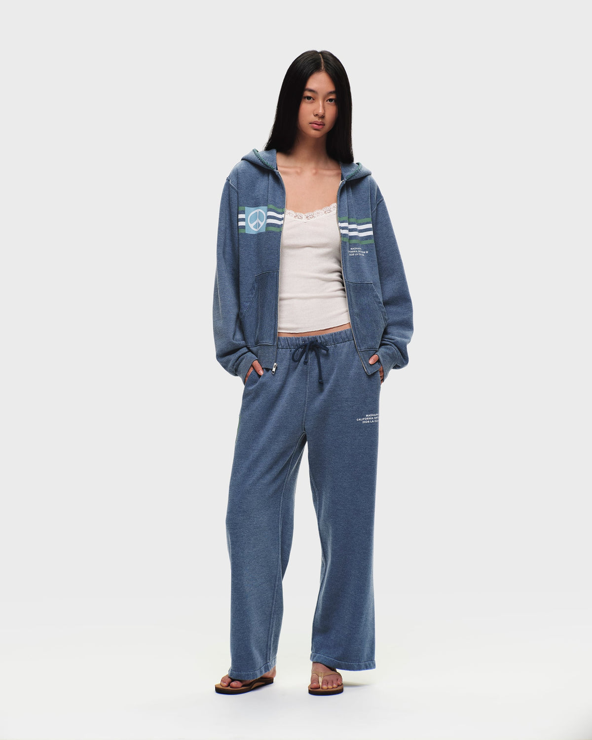 Madhappy California Peace Lightweight Fleece Straight Sweatpant