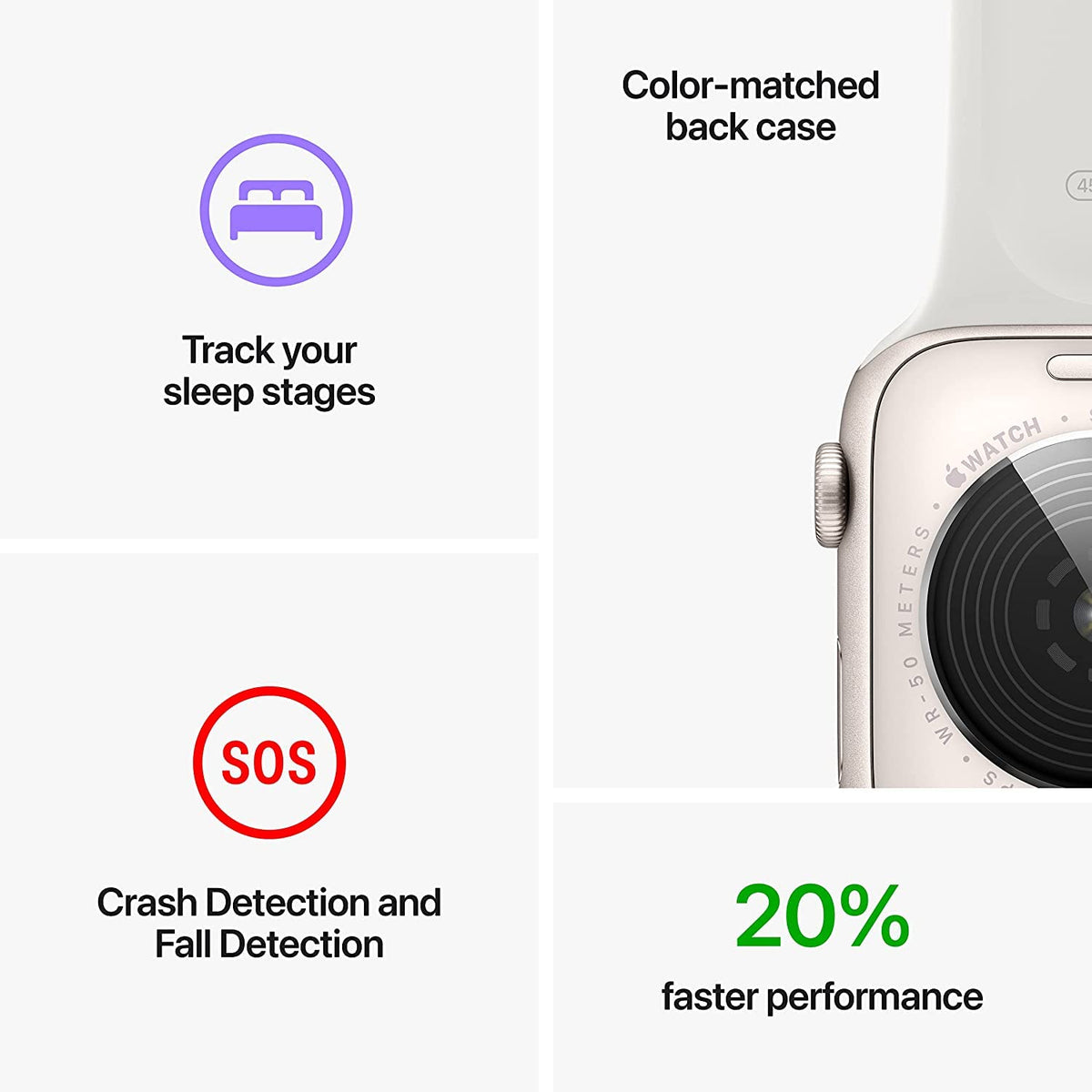 Apple Watch SE 2nd Generation (GPS+Cellular) 44mm Aluminum Case with Midnight Sport Band - M/L