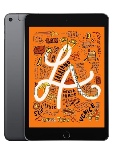 Apple iPad Mini (5th Generation, 2019) – 7.9" Wi-Fi + Cellular – 256GB – Space Gray – MUXM2LL/A