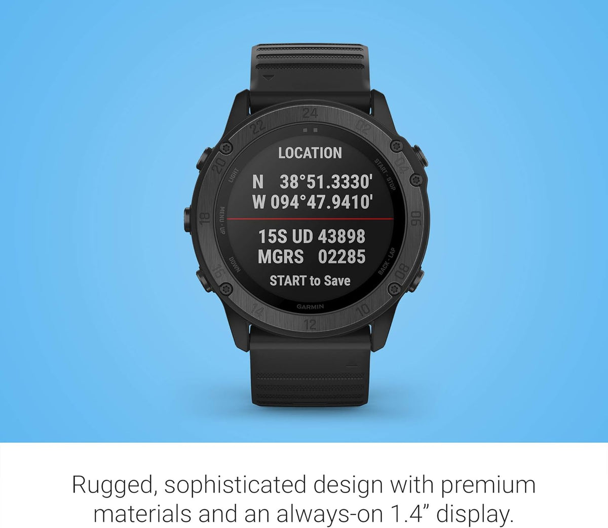 Garmin tactix Delta Sapphire Edition Premium Tactical GPS Watch with Silicone Band – 010-02357-00