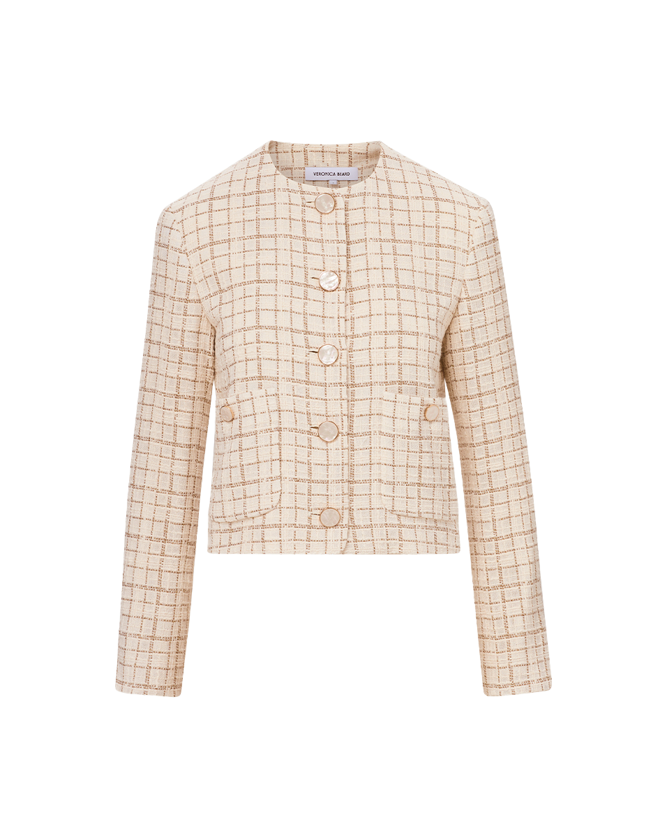 Andrea Metallic Tweed Jacket