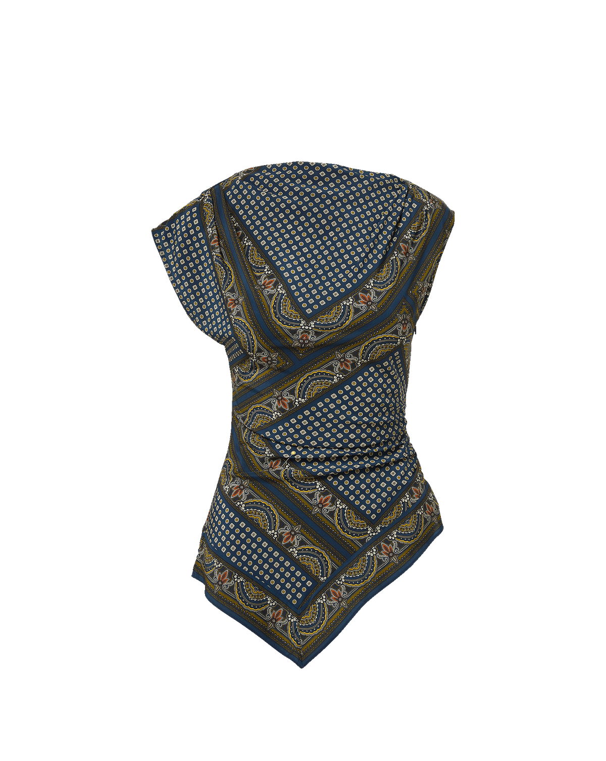Yvonne Asymmetric Scarf Top