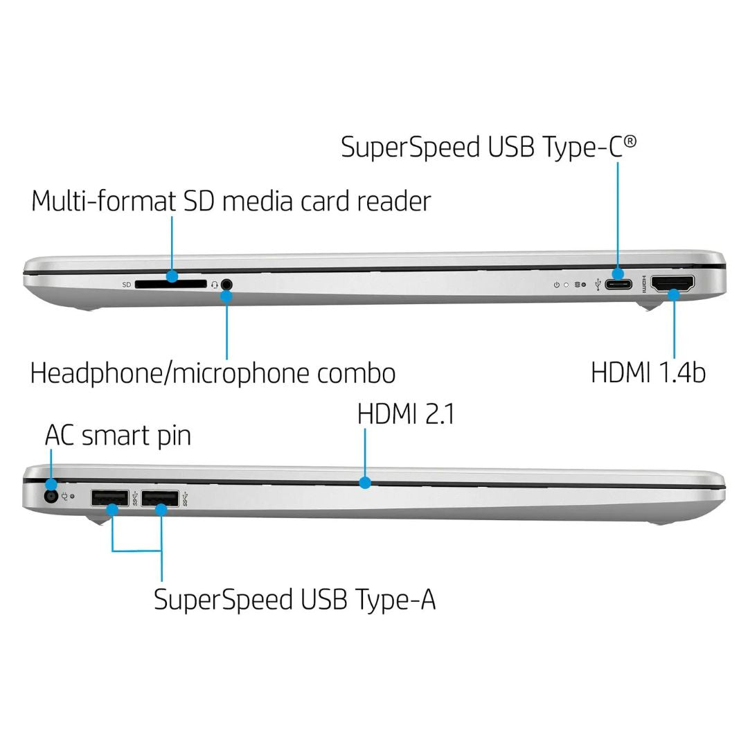 HP Laptop – 15.6" WXGA Touch – i5-1135G7 – 8GB RAM – 512GB SSD – Silver – 15-dy2703dx