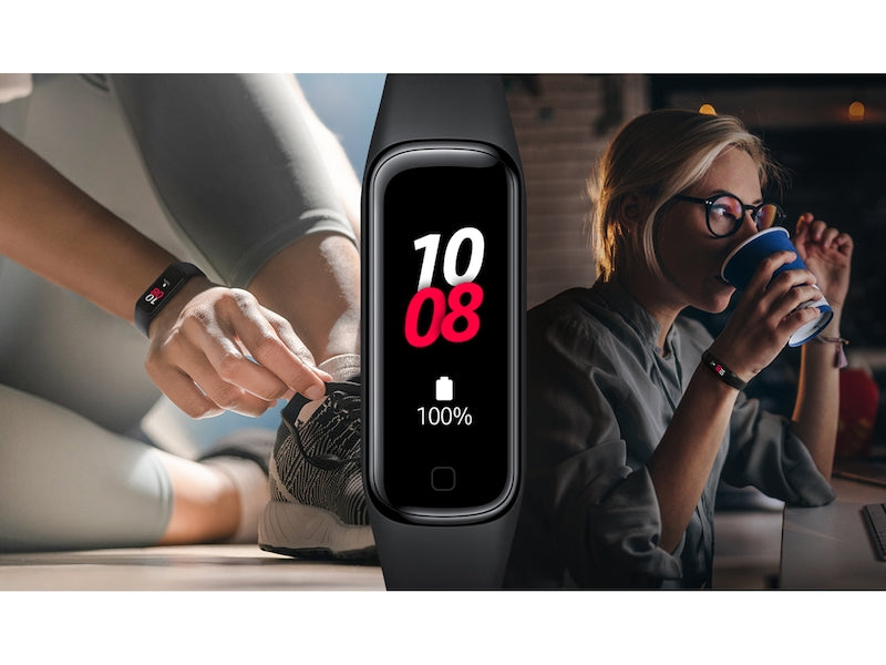 Samsung galaxy Fit 2 smart watch 1.1"" Amoled - Black - SM-R220NZKAXAR