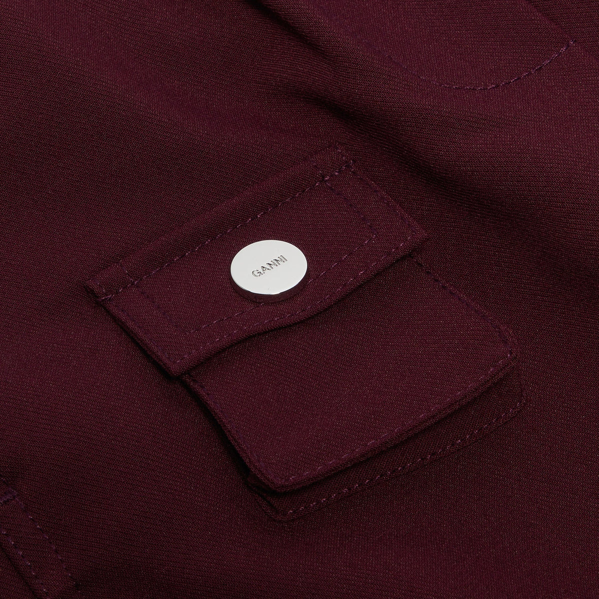 GANNI Future Twill Suiting Elasticated Pants (Port Royale)
