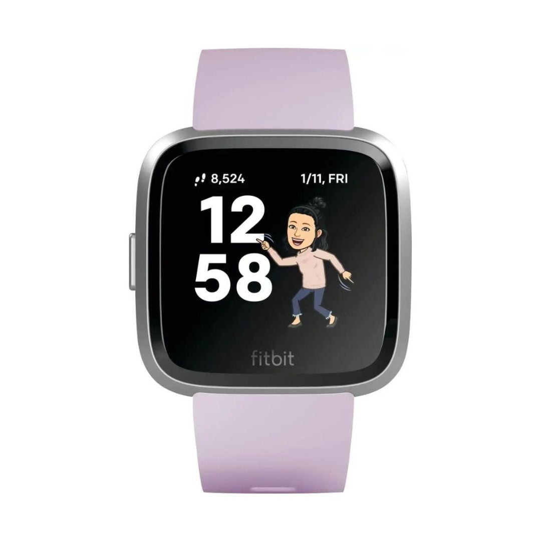 Fitbit Versa Lite Edition Smartwatch – Lilac/Silver – FB415SRLV