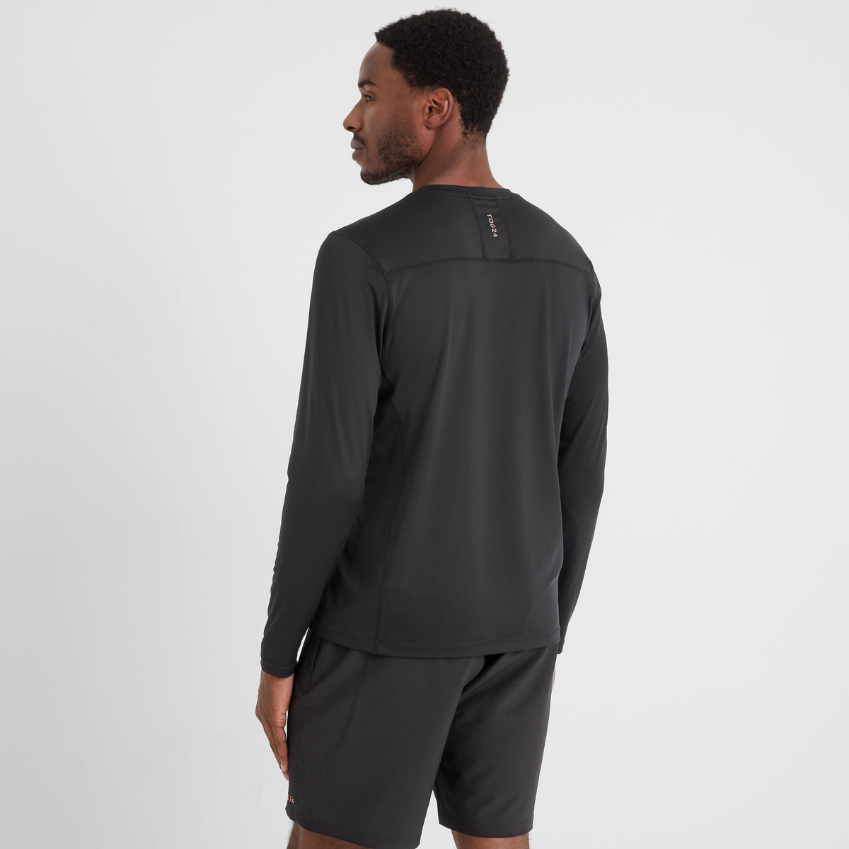 Aller Mens Long Sleeve Performance T-Shirt - Black