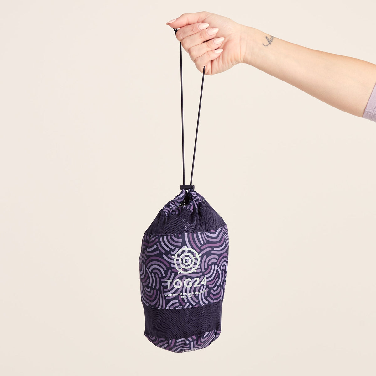 Craven Womens Waterproof Packaway Jacket - Dk Indigo/Lilac Blossom Wave Print