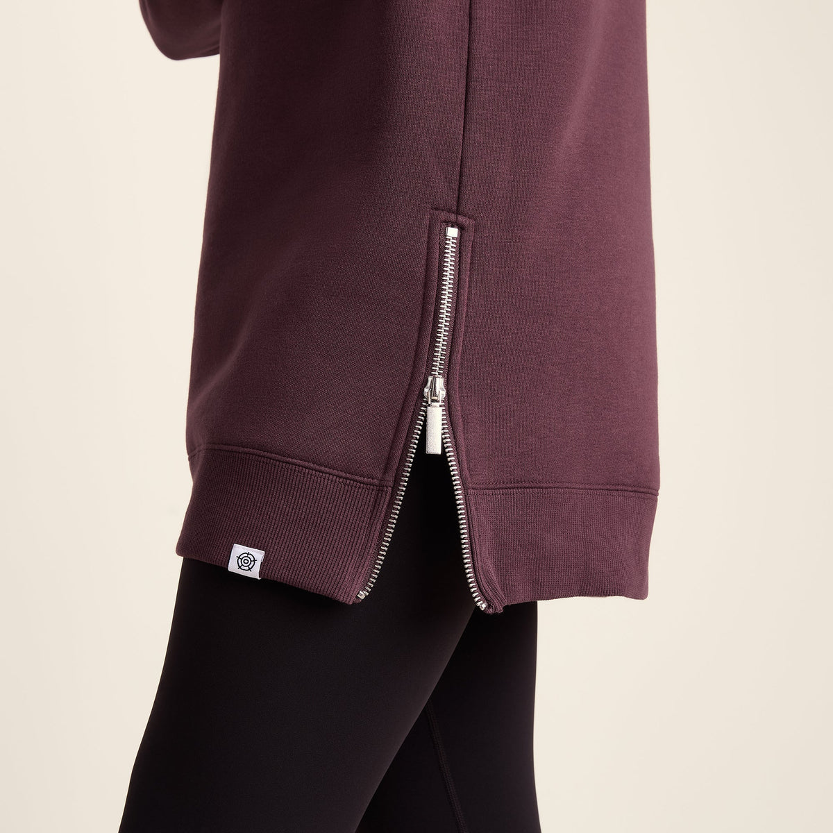 Drakeford Womens Supersoft Longline Sweat - Huckleberry