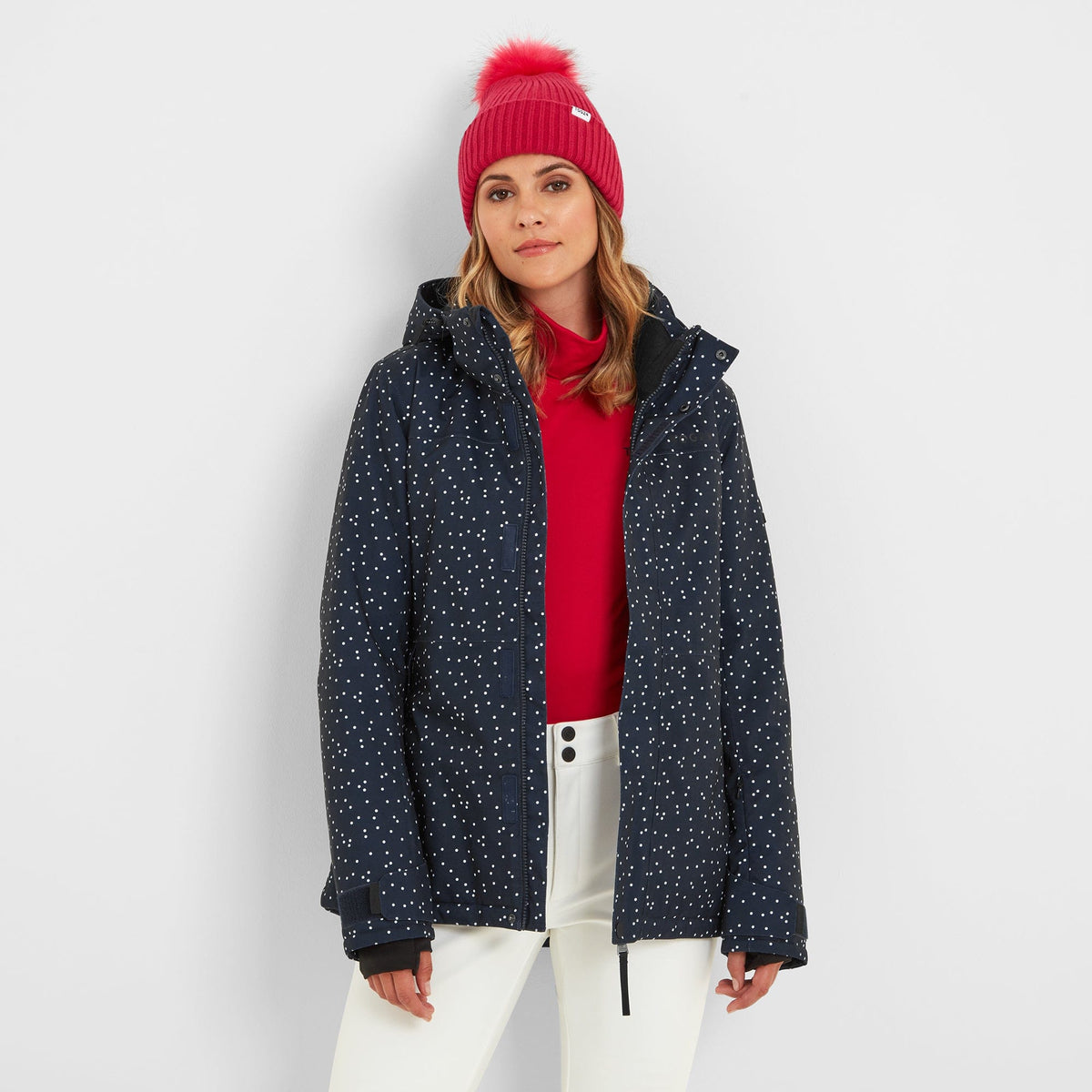 Eva Womens Ski Jacket - Dark Indigo Confetti Print