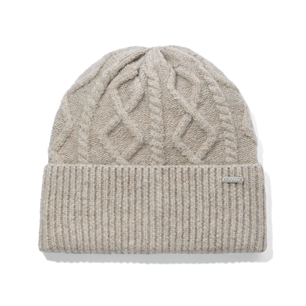 Janice Supersoft Cable Knit Beanie - Simply Taupe