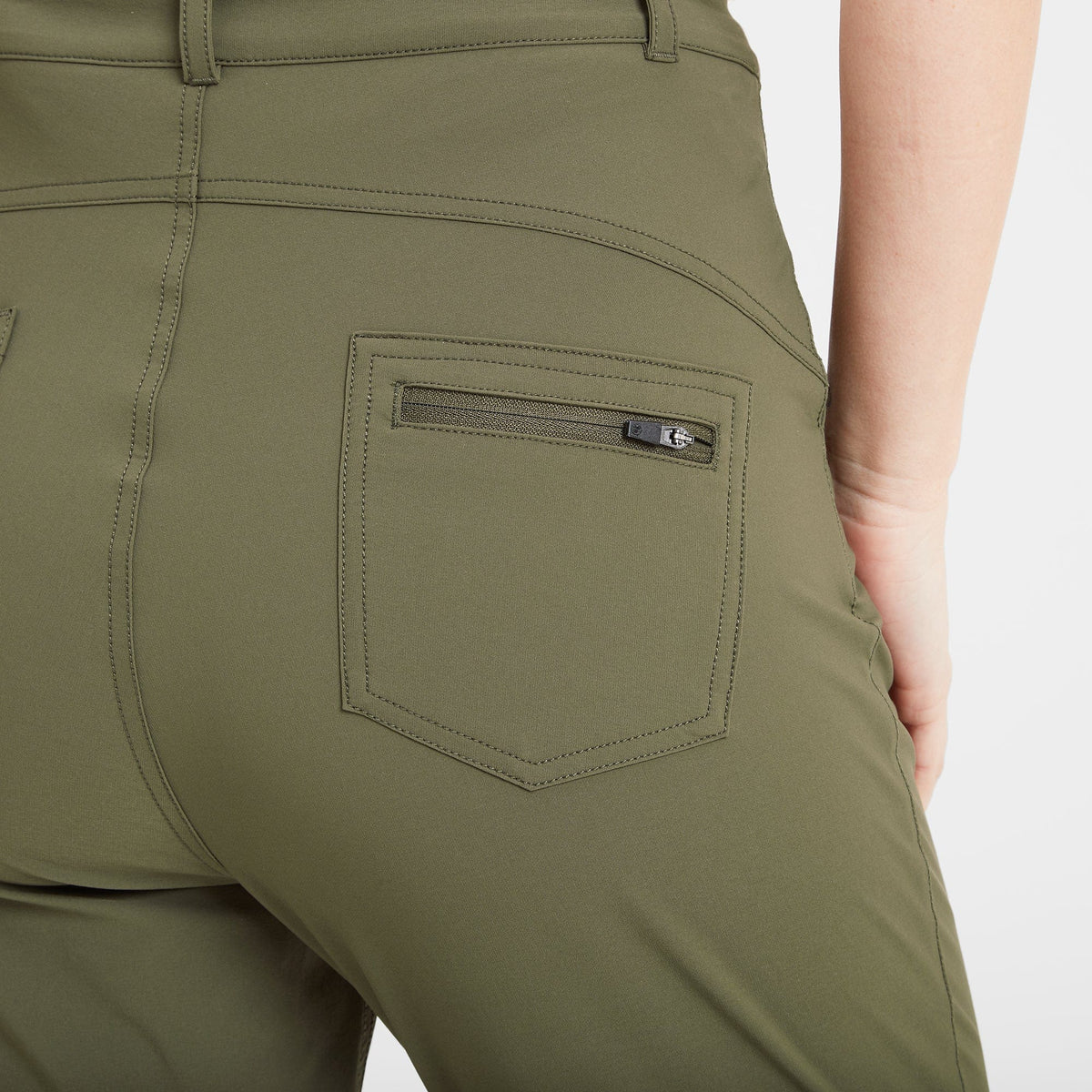 Milton Womens Water Resistant Slim Trouser Regular - Khaki