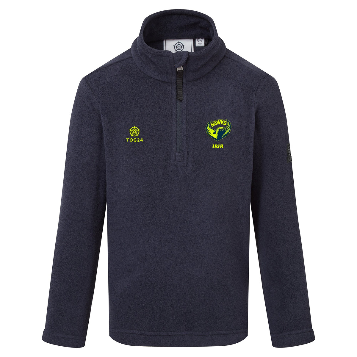 West Yorkshire Hawks Kids - Toffolo Zipneck Fleece Navy