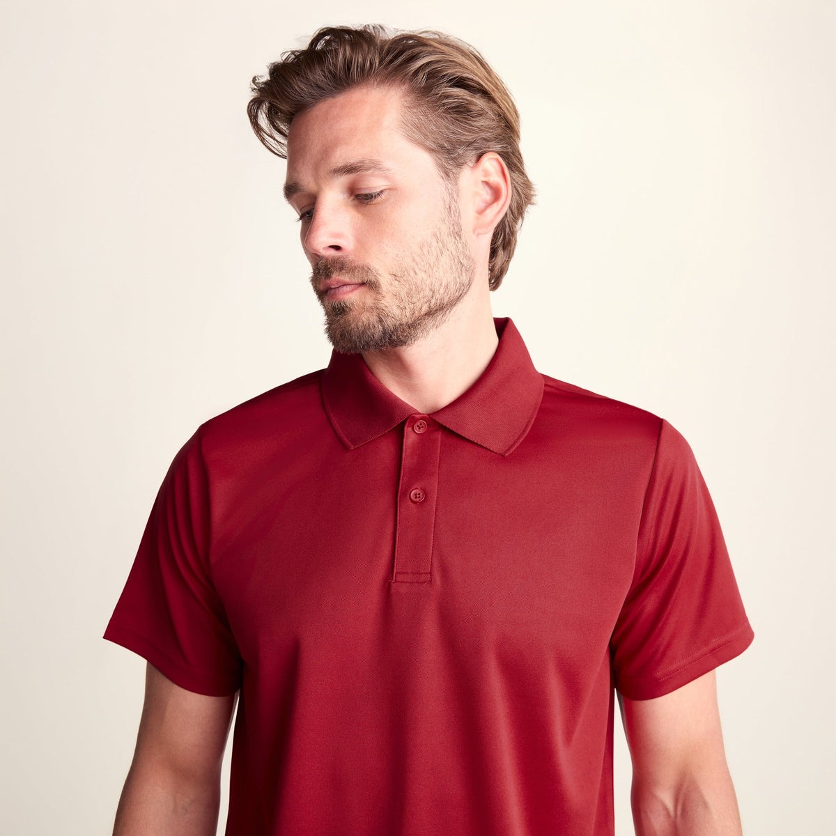 Torres Mens Tech Polo - Chilli