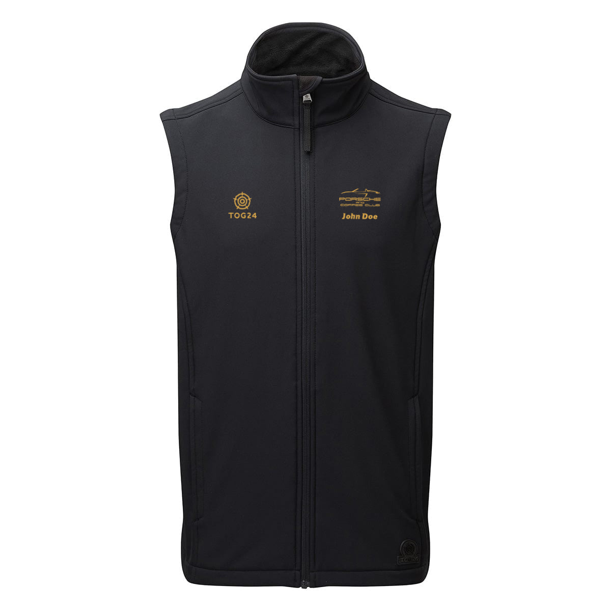Porsche & Coffee Club Cabriolet Mens - Valley Softshell Gilet Black