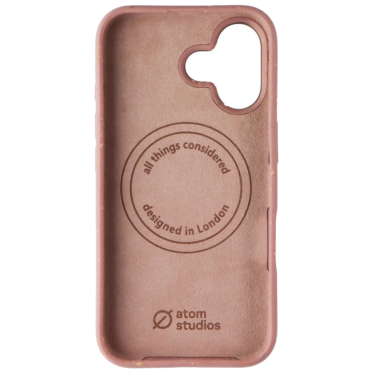Atom Studios Split Wood Fiber Case for MagSafe for Apple iPhone 16 - Taupe - New