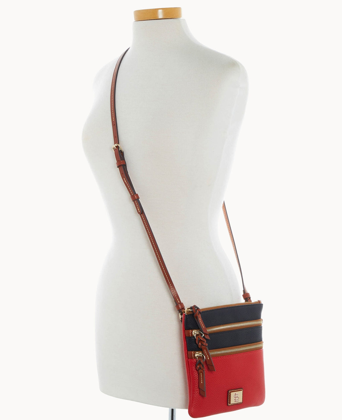 MLB Cardinals Triple Zip Crossbody