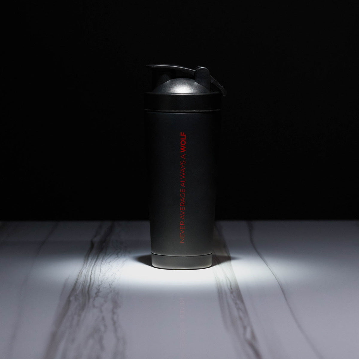 Black Red Letters Olympia Shaker