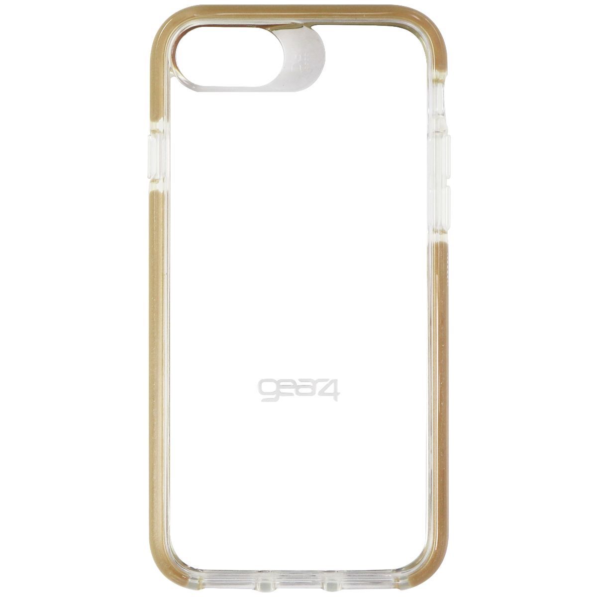 ZAGG Piccadilly Series Hybrid Case for Apple iPhone 8 and 7 - Clear/Gold border - New