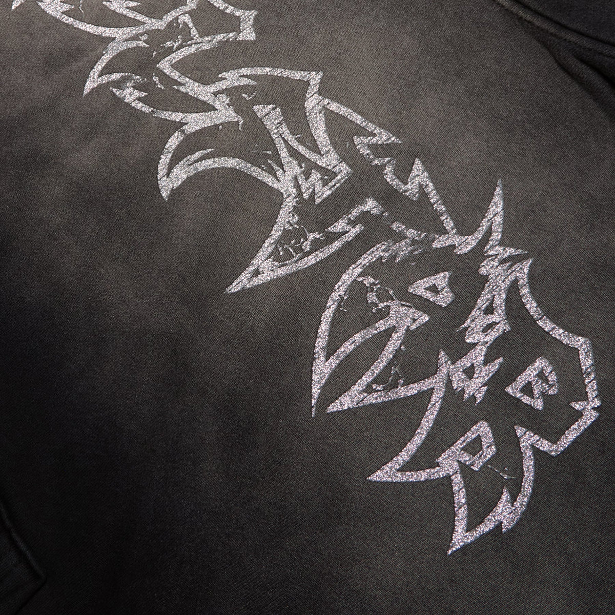 Hellstar Stars Shine Graffiti Hoodie (Black)