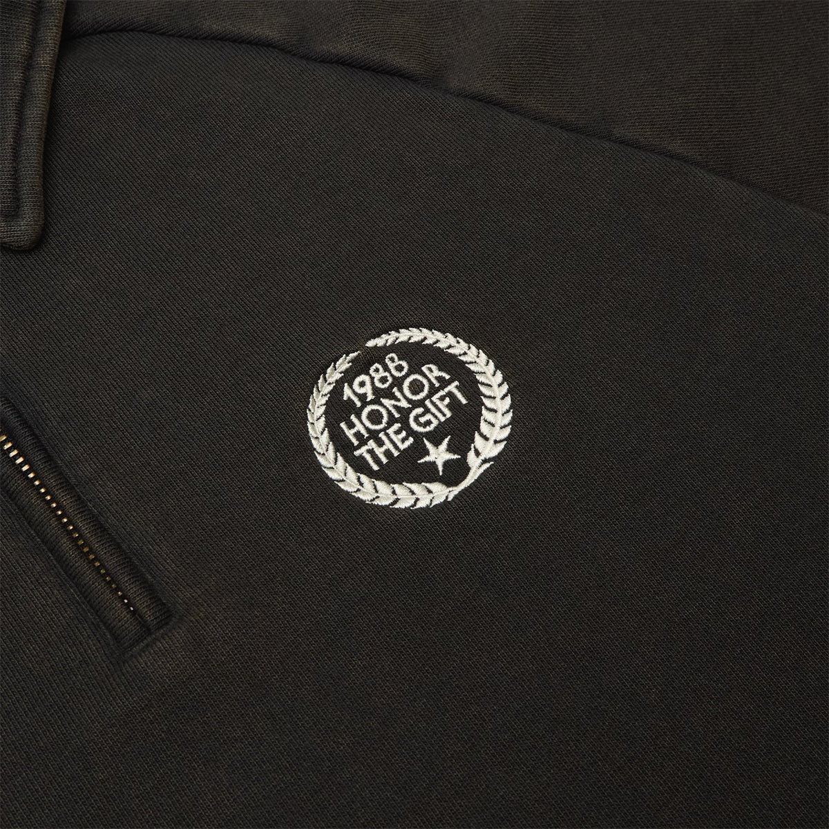 Honor The Gift Vintage Terry Quarter Zip (Vintage Black)