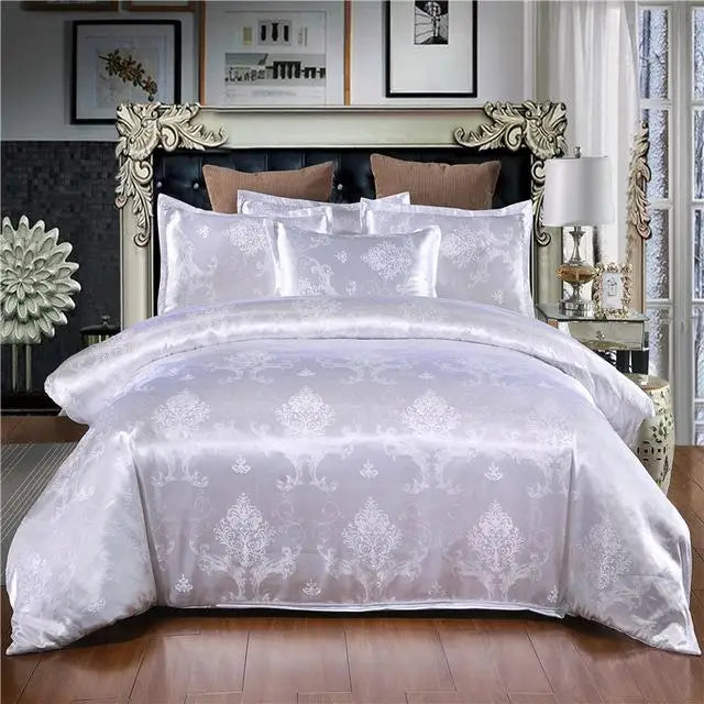 Luxury Gold Silk-Look Bedding Set