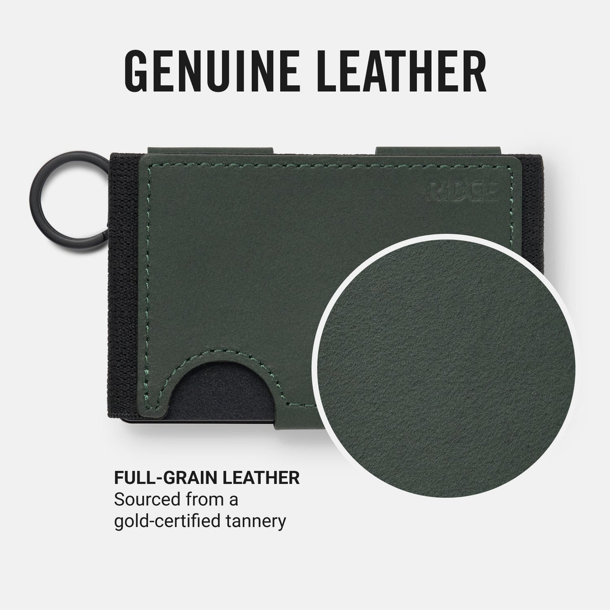 Everyday Keychain - Tobacco Brown Leather
