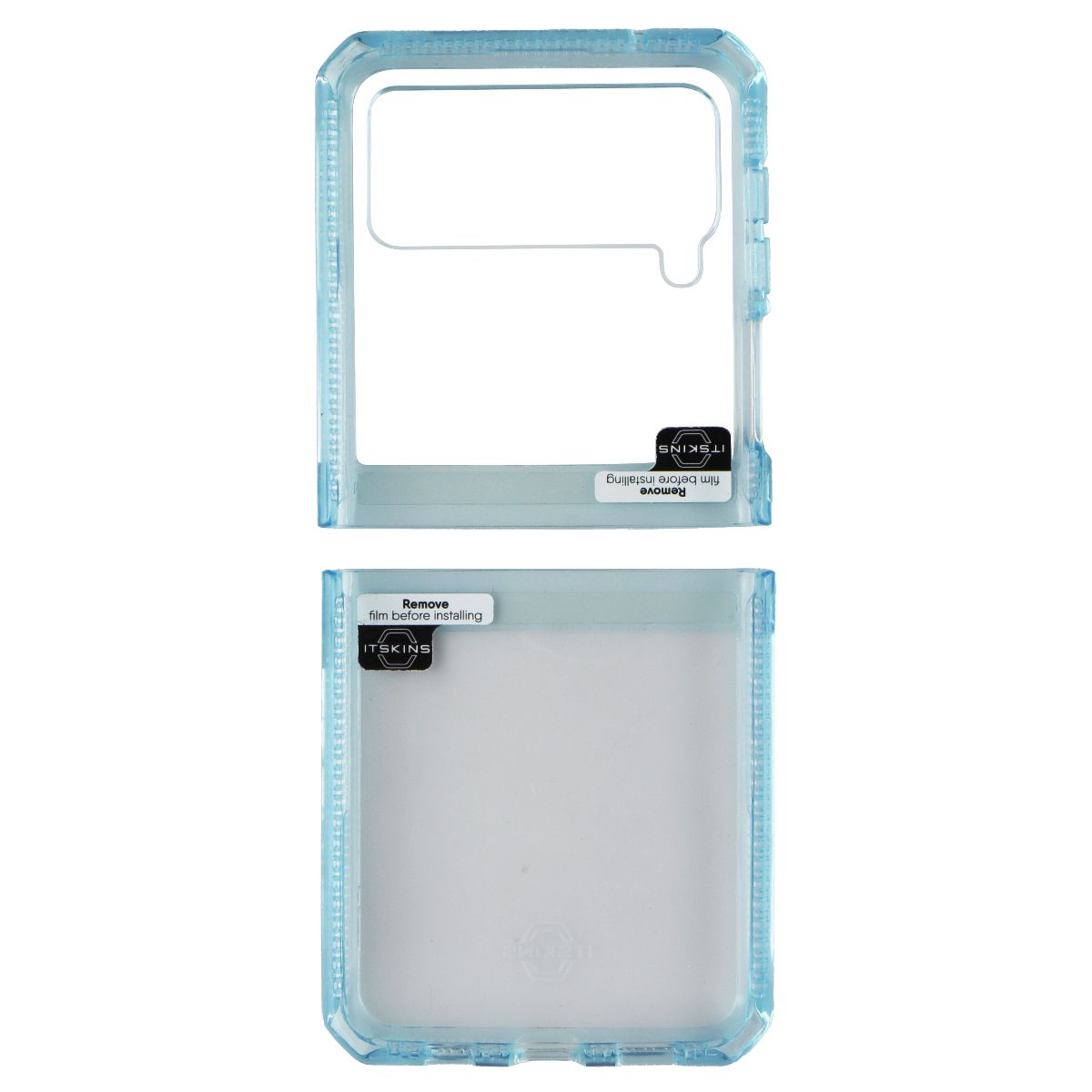 ITSKINS Hybrid // Clear Series Case for Samsung Galaxy Z Flip3 5G - Light Blue - New