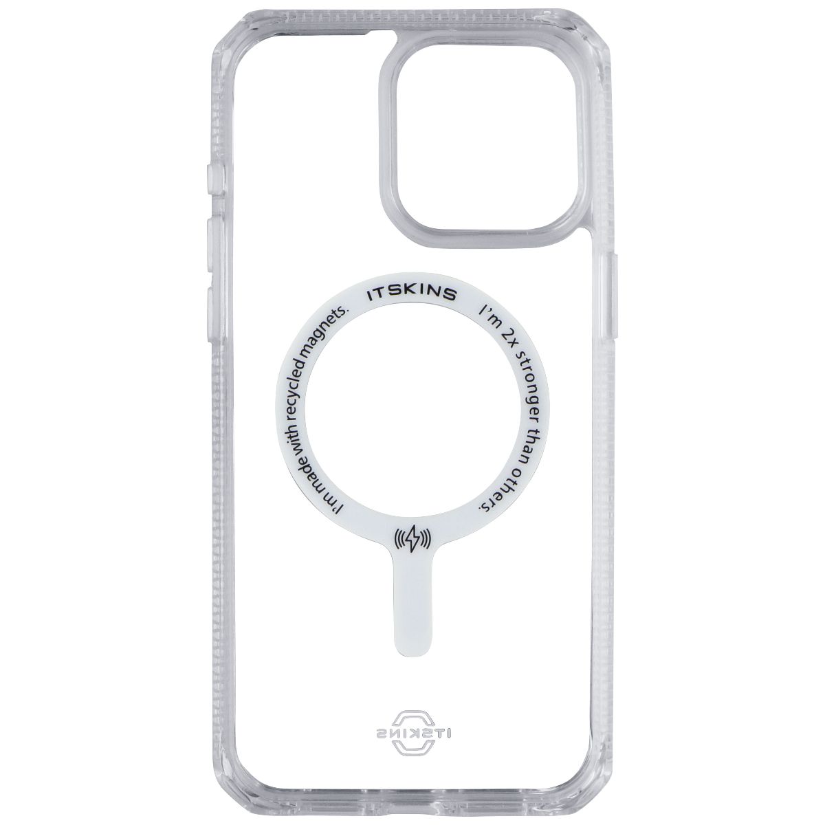 ITSKINS Hybrid_R Clear Series Case for MagSafe for Apple iPhone 15 Pro Max Clear - New