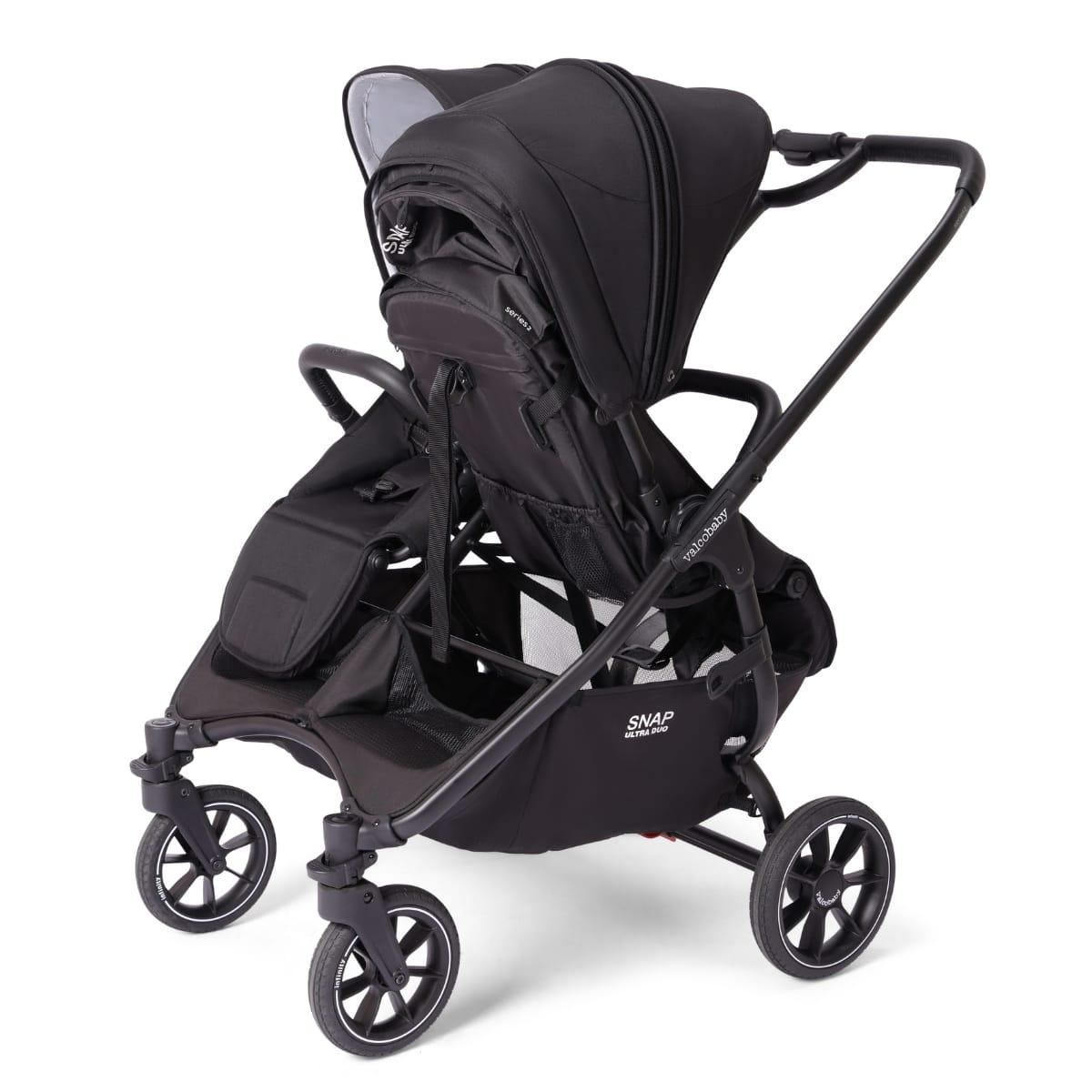 Valco OPEN BOX Ultra Duo S2 Double Stroller - Pitch Black