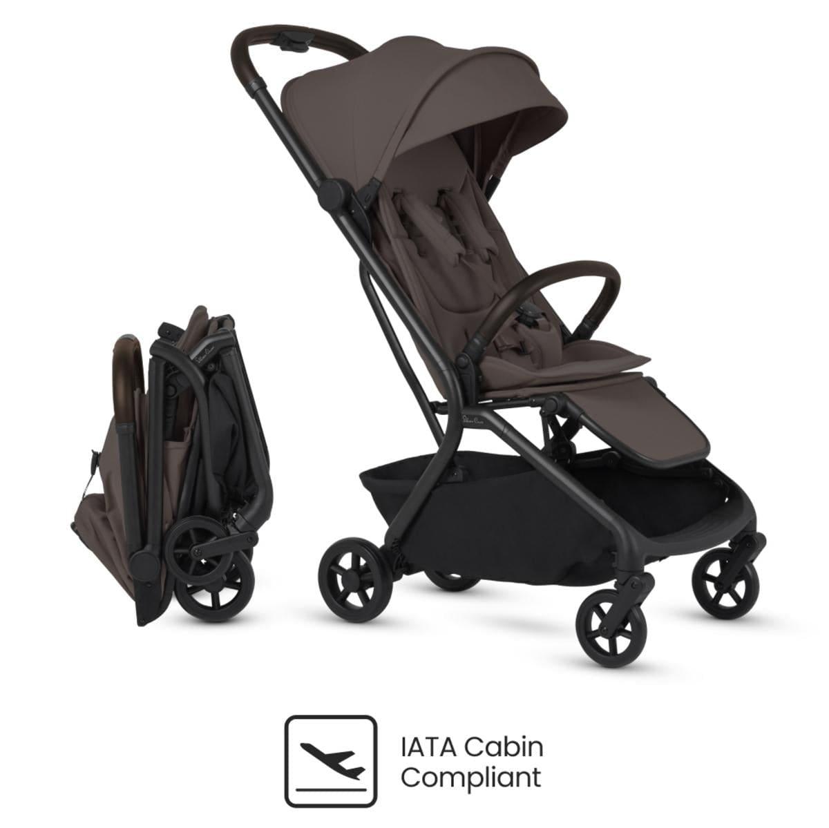 Silver Cross OPEN BOX Nia Compact Travel Stroller - Chocolate
