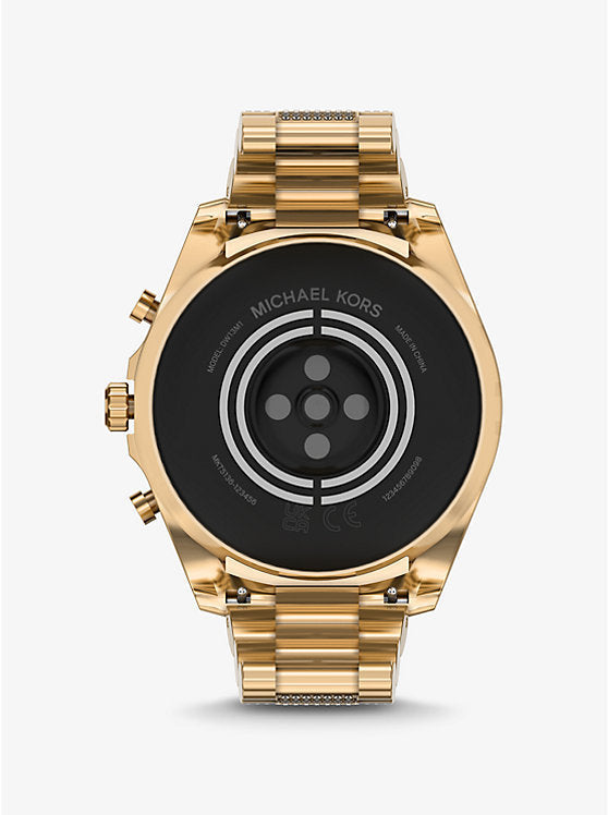 Michael Kors Gen 6 Bradshaw Pave 44mm Gold-tone Stainless Steel