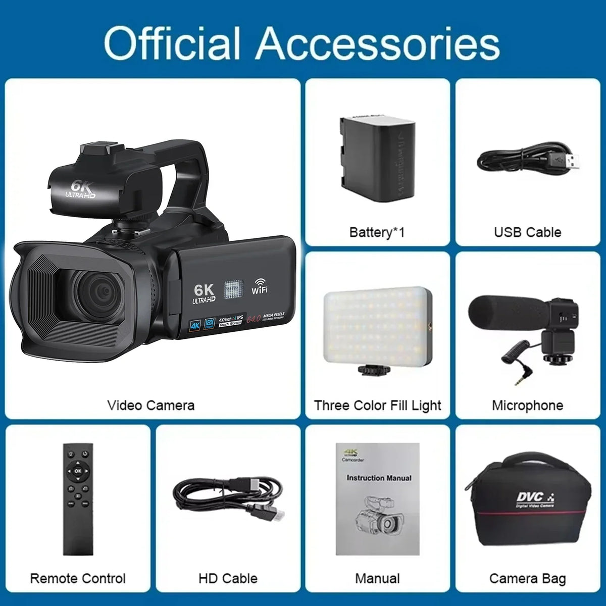 6K Professional Video Camera