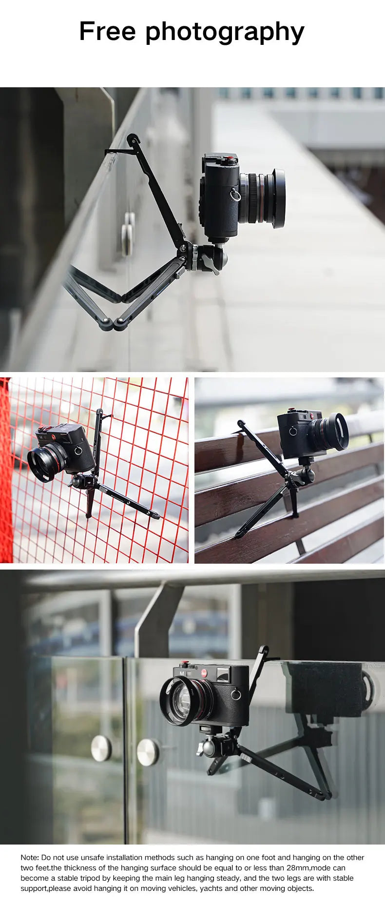XILETU Vlogging Tripod Handheld Cold Shoe Head Camera & Phone Stand