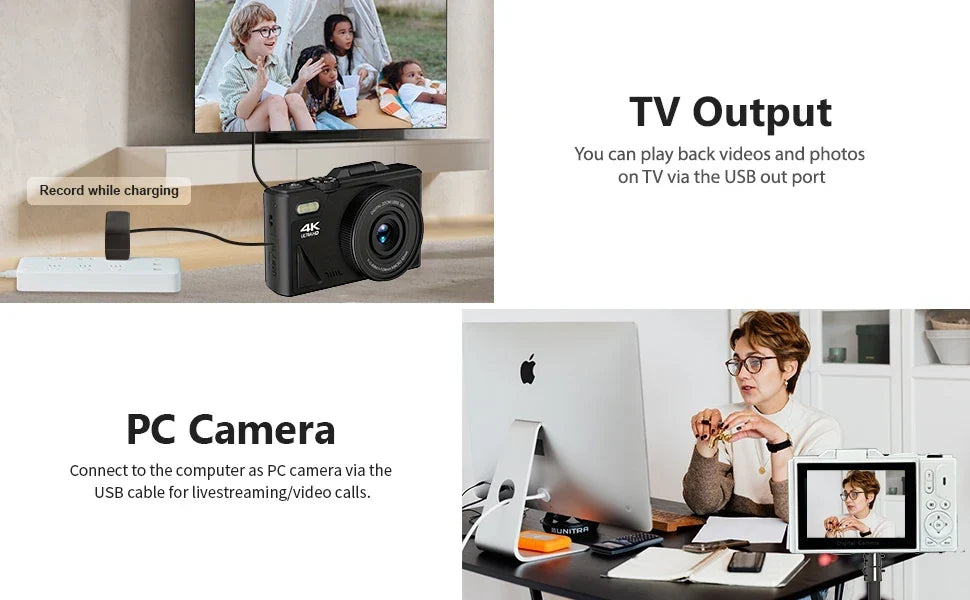 18X Zoom 4K Digital Camera
