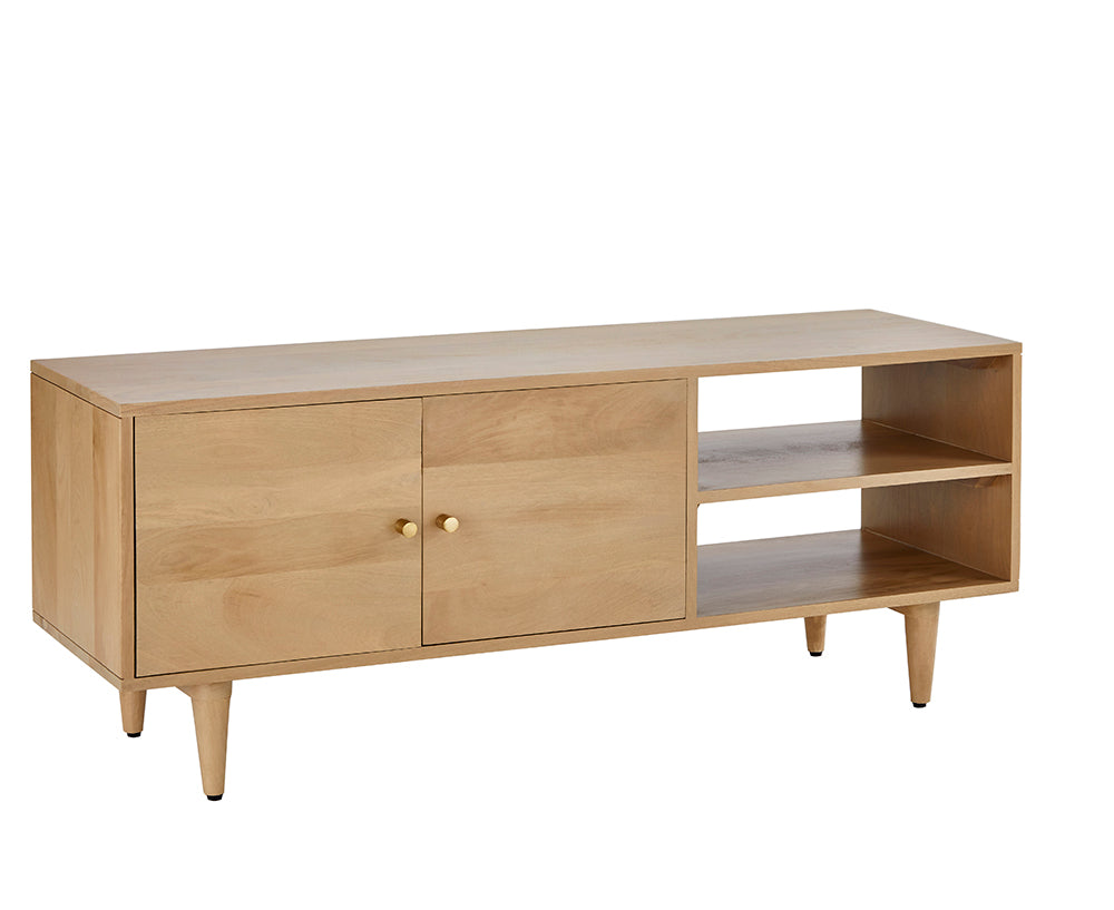 Minimalist Mango Wood Oslo TV Stand