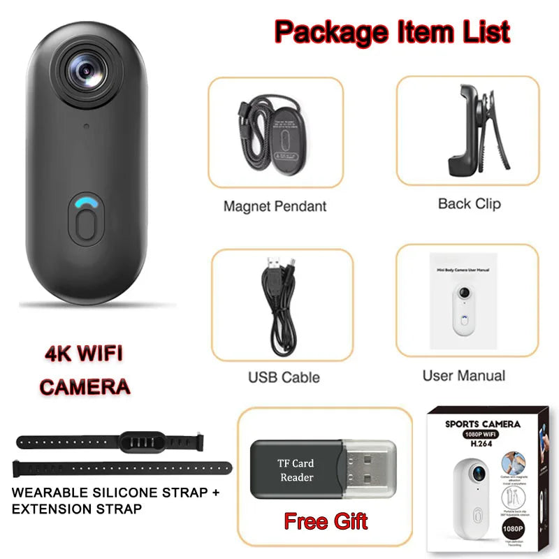 POV 4K Magnetic Body Cam