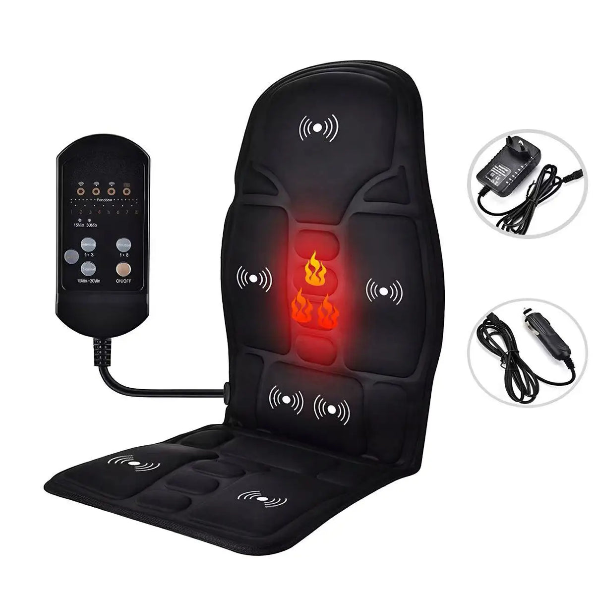 Electric Heating & Vibration Massager for Home & Car