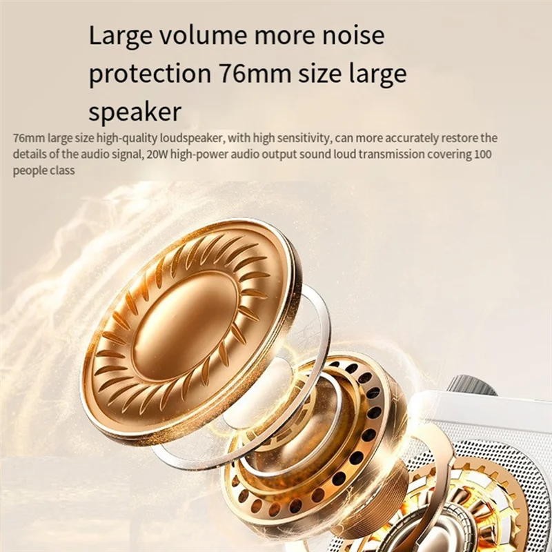 Wireless Megaphone Speaker Voice Amplifier with Lavalier Microphone