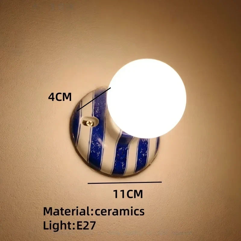 Contemporary Retro Ceramic Wall Light