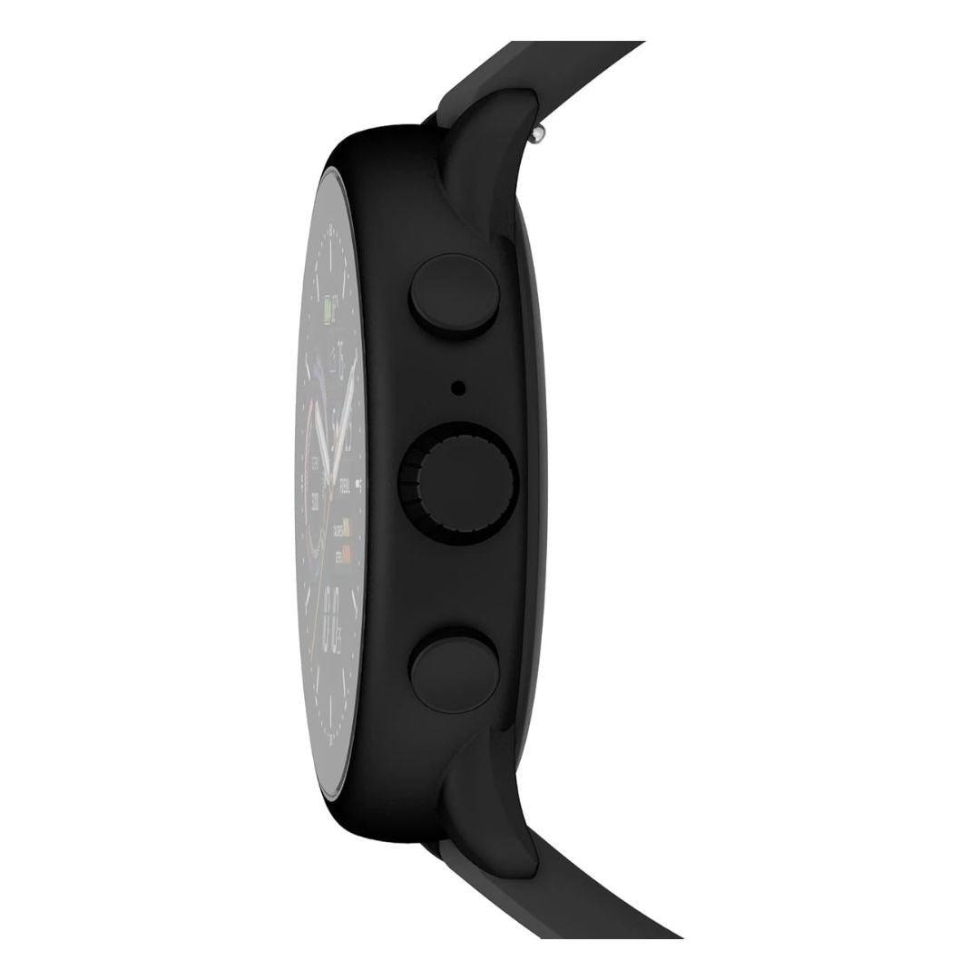 Fossil Unisex Gen 6 44mm Wellness Edition Touchscreen Silicone Smart Watch - Black - FTW4069V