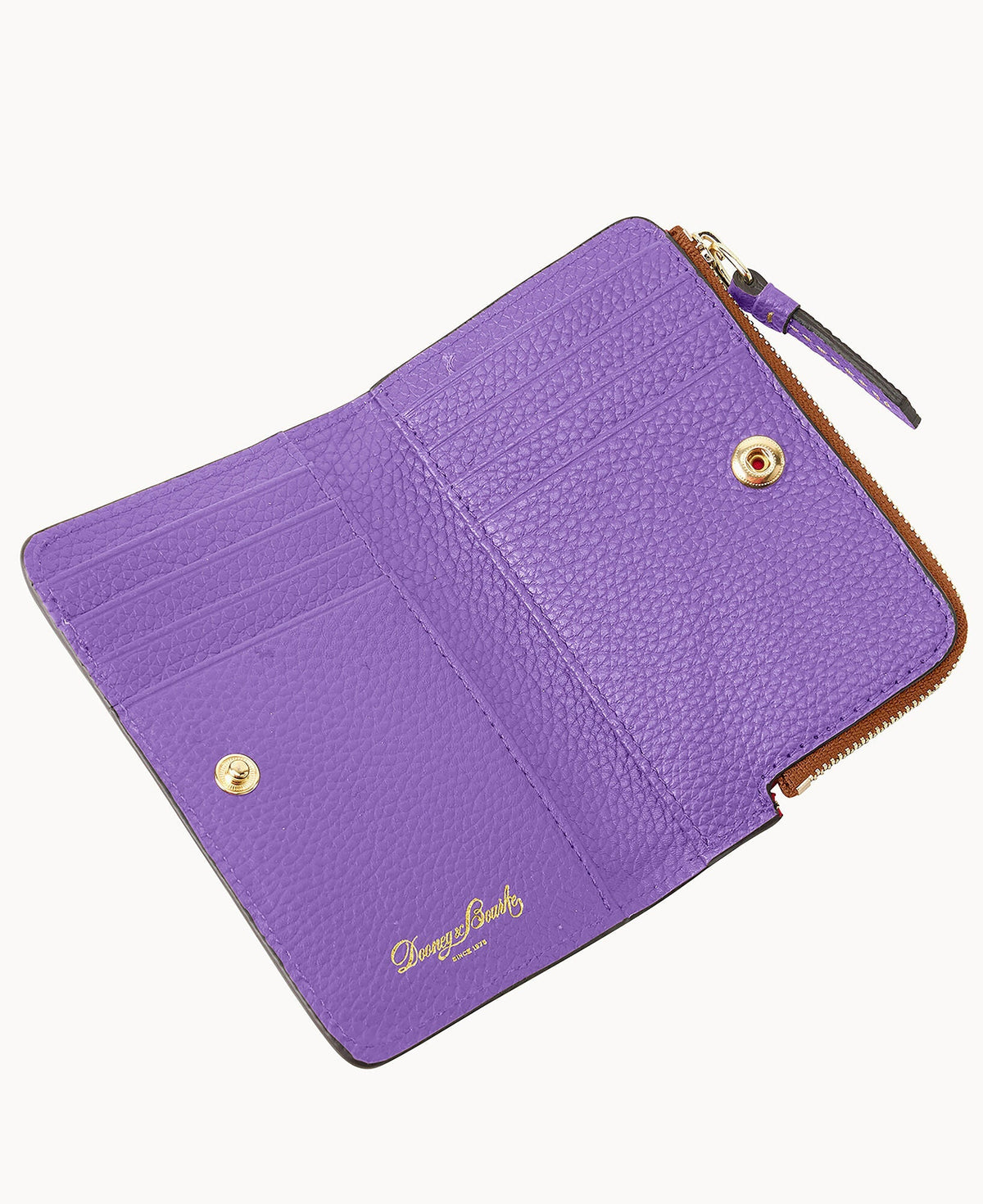Pebble Grain Zip Credit Card Wallet 14