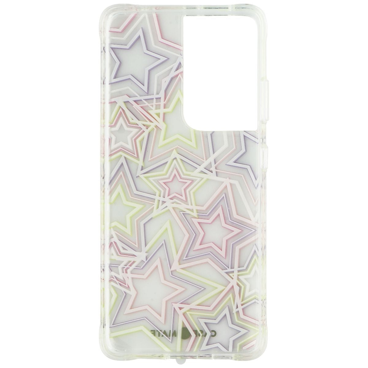 Case-Mate Prints Hardshell Case for Samsung Galaxy S21 Ultra 5G - Neon Stars - New