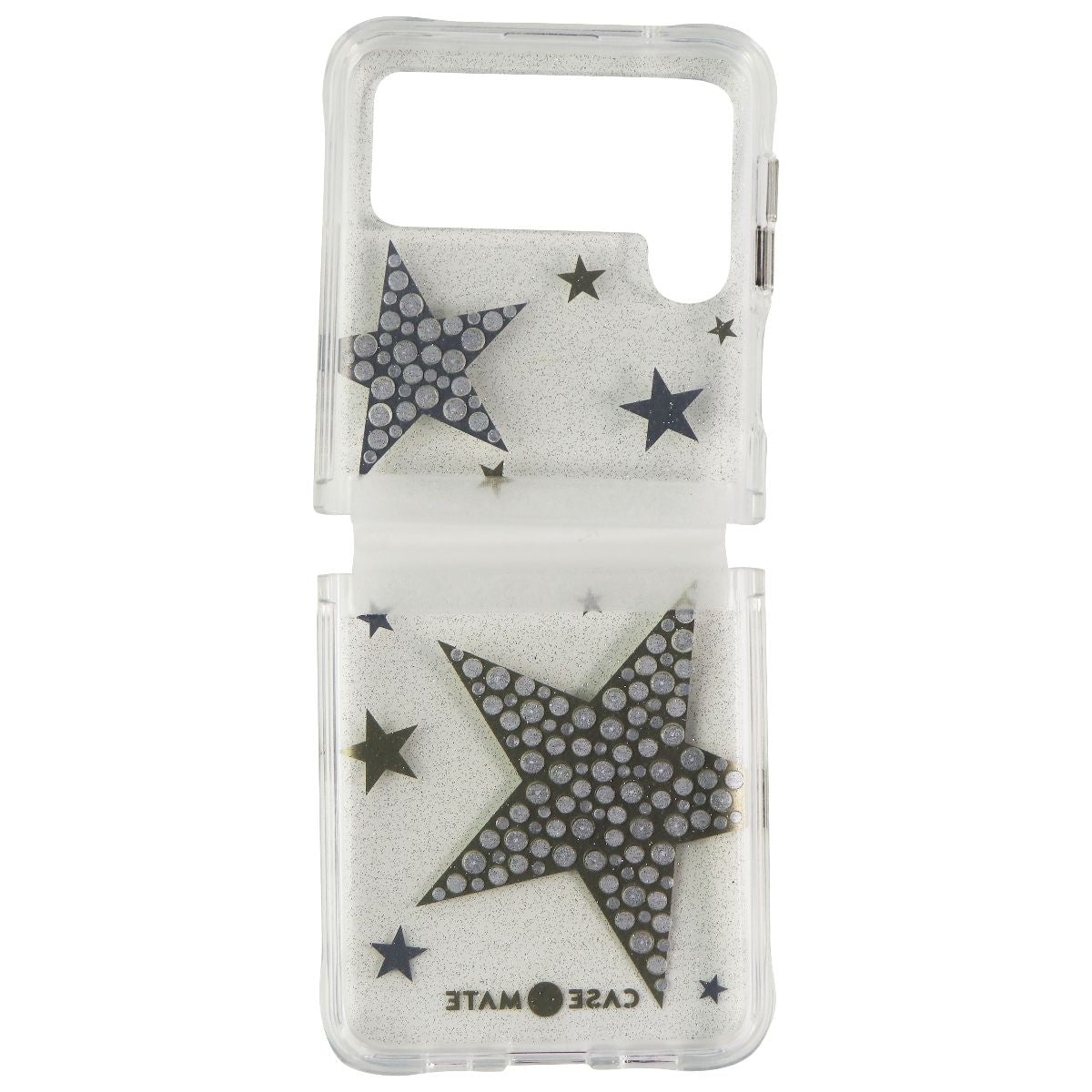 Case-Mate Sheer SuperStar Case for Samsung Galaxy Z Flip3 5G - Silver/Gold/Clear - New