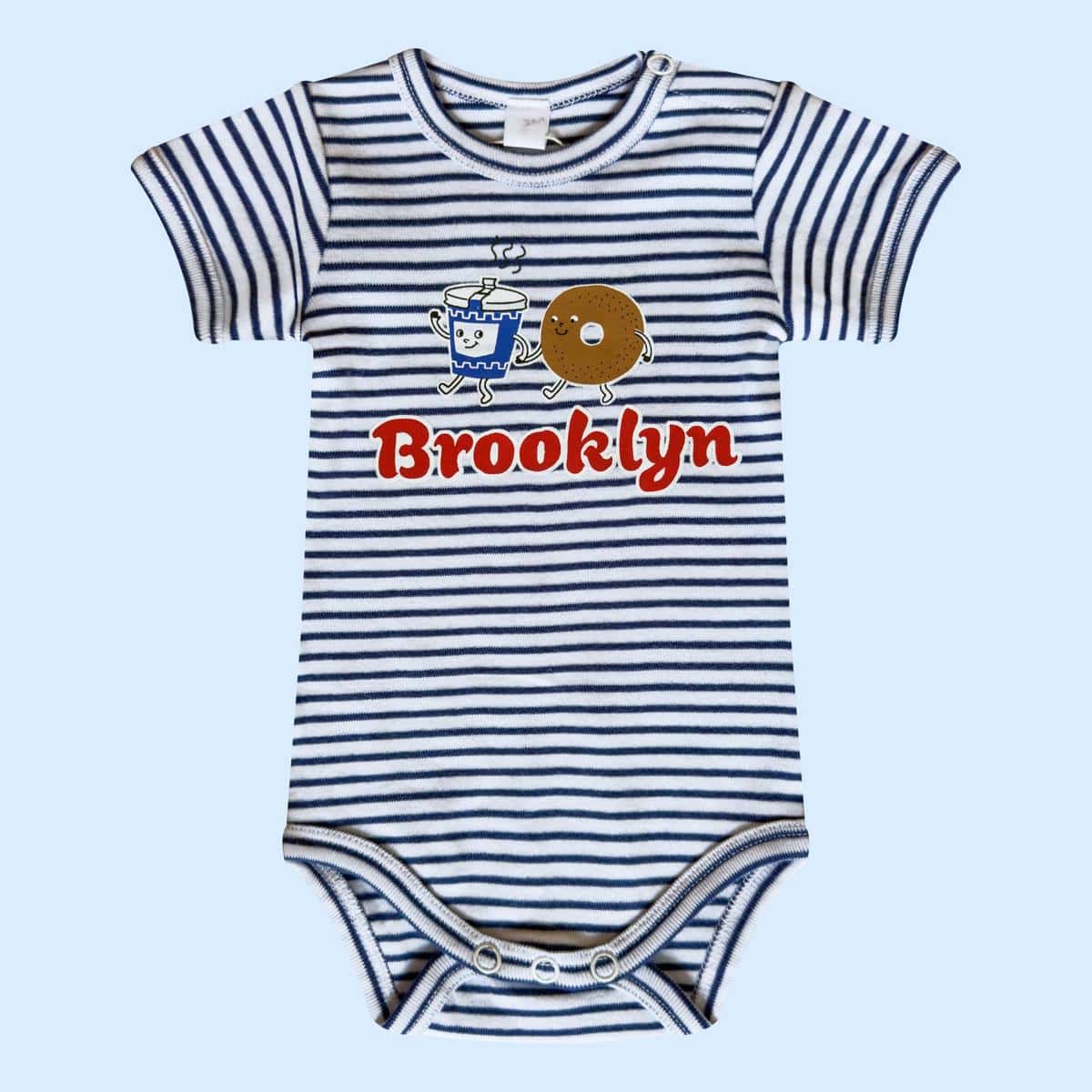 Estella Brooklyn Bagels & Coffee Baby Onesie - 0-3M