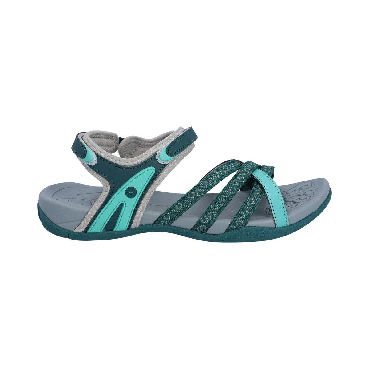 Hi-Tec Savanna II Womens Sandal - Dark Moss/Aqatic Wave