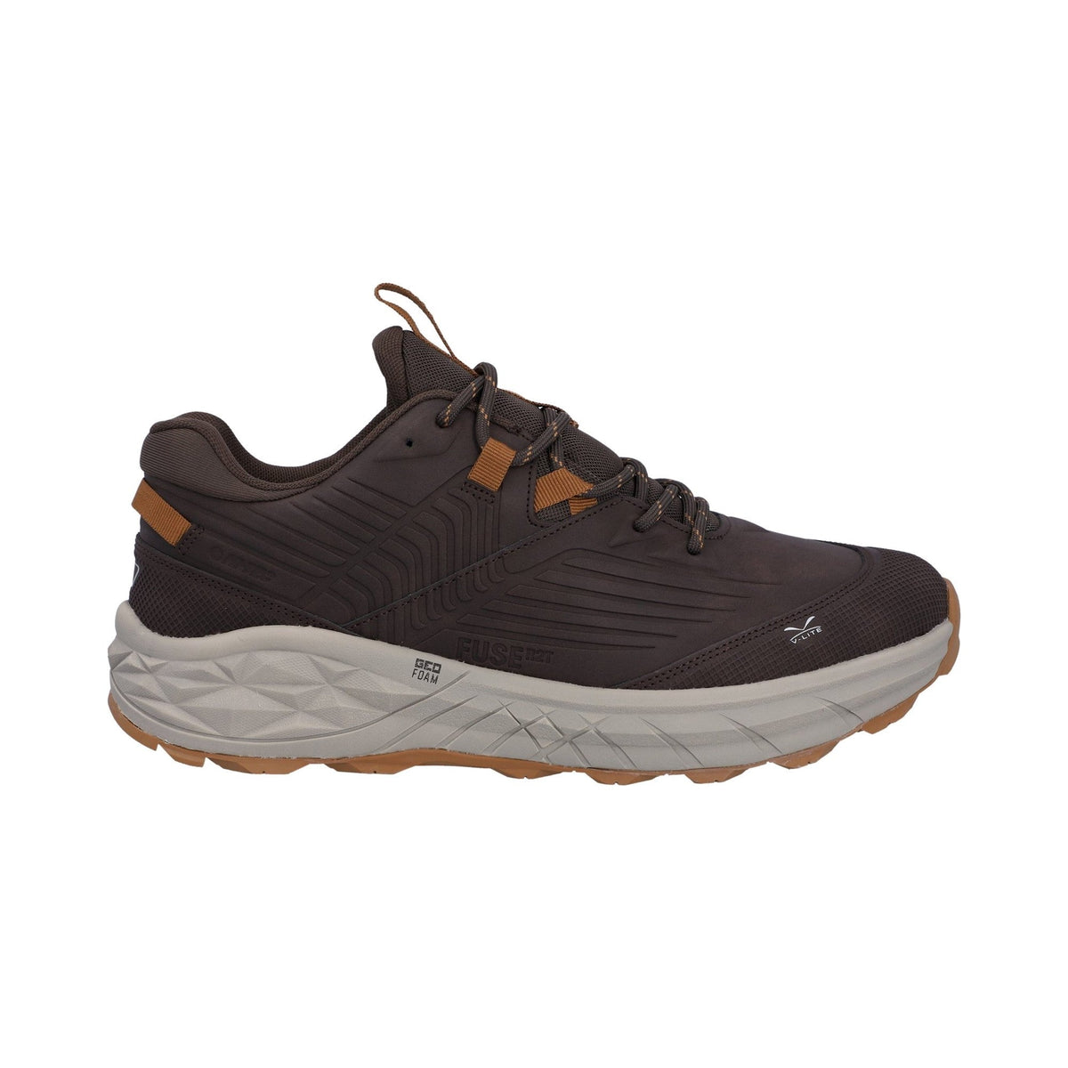 Hi-Tec Fuse Trek Mens Hiking Shoe - Chocolate Brown/Timber Wolf
