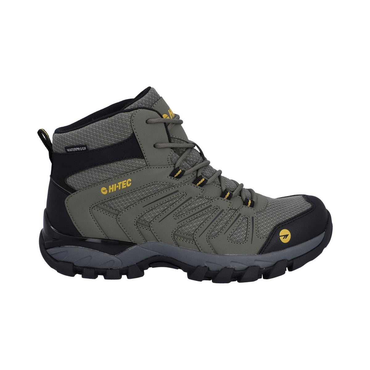 Hi-Tec Campana Mid WP Mens Hiking Boots - Dusty Olive/Honey