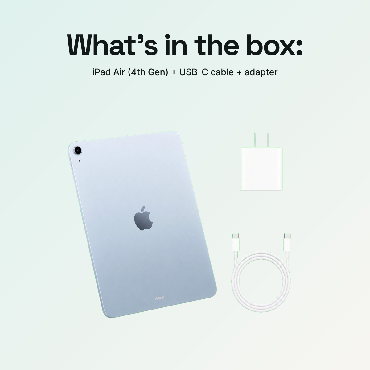 iPad Air 10.9" (4th Gen, 2020) 256GB - Sky Blue (Wi-Fi + Cellular)